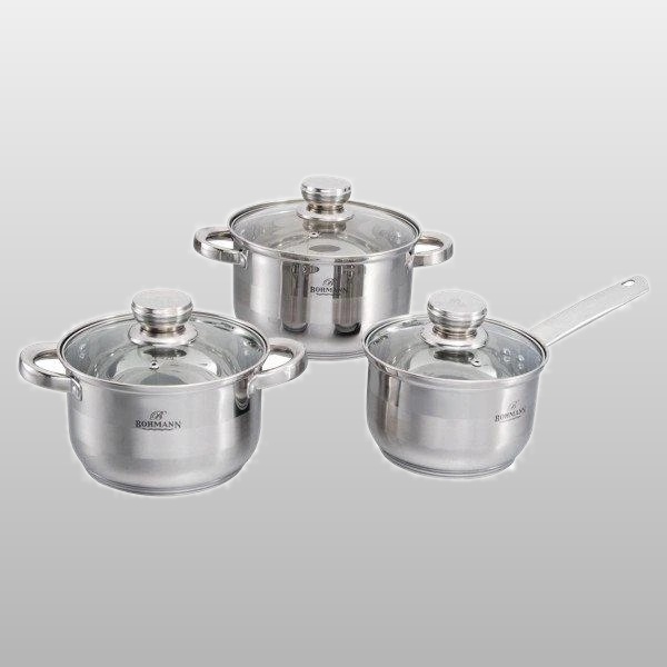 BH 06-175 Набор кастрюль 1,9л, 2,6л, 3,6л