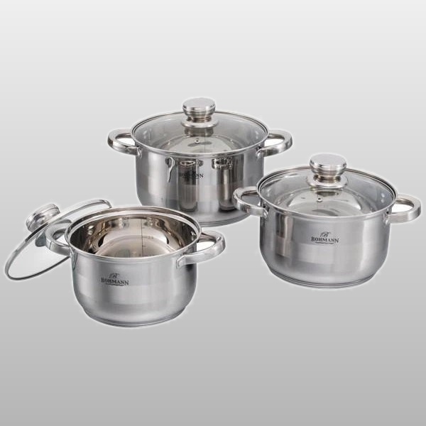 BH 06-275 Набор кастрюль 2,9л, 3,9л, 5,1л