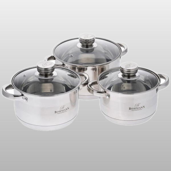 BH 06-375 Набор кастрюль 5,1л, 6,6л, 7,7л