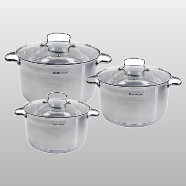 BH 1906 Набор кастрюль 3,9л, 5,0л, 6,6л