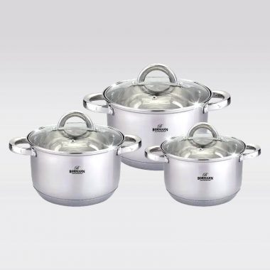 BH 06-295 Набор кастрюль 2,1л, 2,9л, 3,9л (9-ти слойное дно)