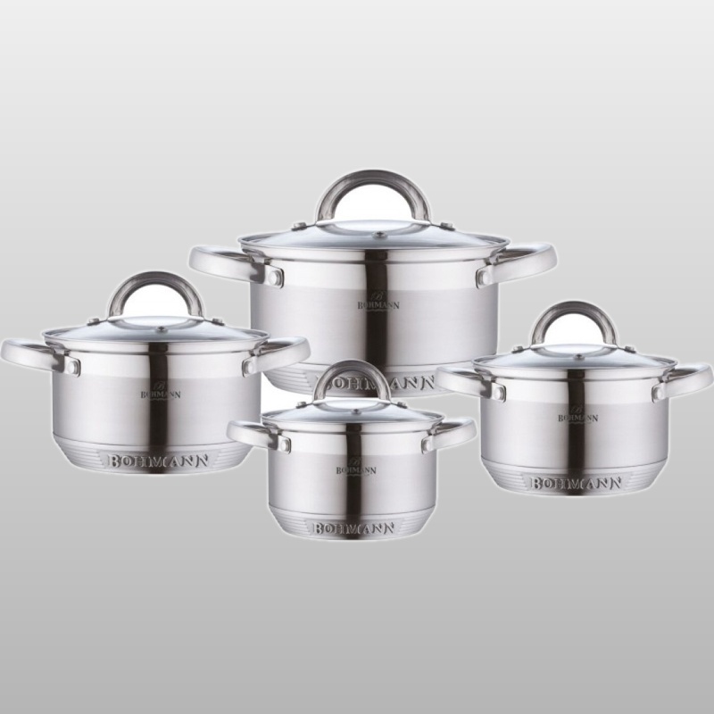 BH 0716 Набор кастрюль 2,1л, 2,9л, 3,9л, 6,5л