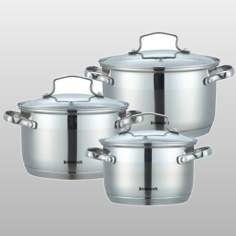 BH 1903 Набор кастрюль 2,1л, 2,9л, 3,9л